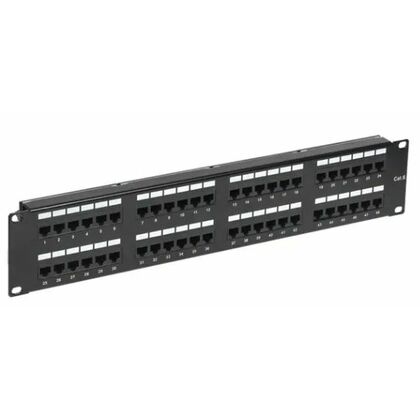 Панель коммутационная с органайзером 19", 2U, 48 портов, RJ-45, CAT 6, UTP Rexant (02-0232)