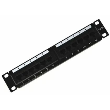 Панель коммутационная 10", 1U, 12 портов UTP, RJ-45, CAT 5e Rexant (04-0025)