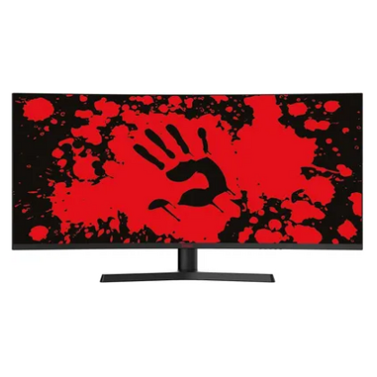 Монитор Bloody 34" MN340W черный (VA, 3440x1440, 180Гц, 1ms, 300cd, HDMIх1, DPх1, USBх4)