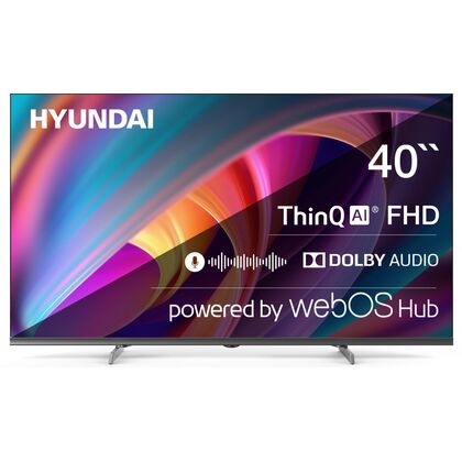 Телевизор 40" Hyundai H-LED40BS5100 Smart TV, Full HD, 60 Гц, HDMI х3, USB х2, чёрный