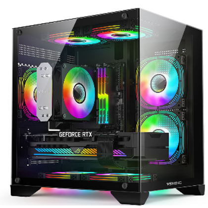 Системный блок «TERRA RGB» AMD Ryzen R5-7500F 3.7GHzx6/ sAM5/ B650/ 16ГБ DDR5/ NVMe 512 ГБ/ RX 580 8GB/ 600W/ Аквариум/ no OS (R5S51R58V6)