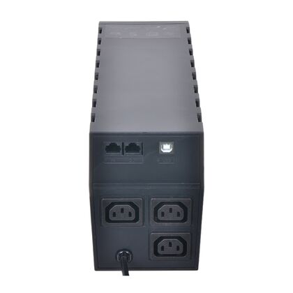 Купить ИБП PowerCom RPT-600AP 600 ВА/ 360 Вт, 3*IEC 320 C13 (компьютерный), AVR, USB, RJ45 ( Аккумулятор 12 V/ 7,2 Ah*1) в Симферополе, Севастополе, Крыму
