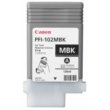 Картридж: Canon PFI-102BK (black) 130мл [для imagePROGRAF iPF510, iPF605, iPF610, iPF650, iPF655, iPF710, iPF750, iPF755, iPF760] (0895B001)