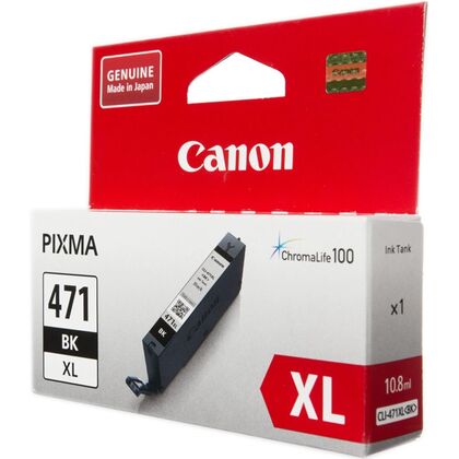 Картридж: Canon CLI-471XLBK (Black) [для Canon MG5740, MG6840, MG7740] (0346C001)