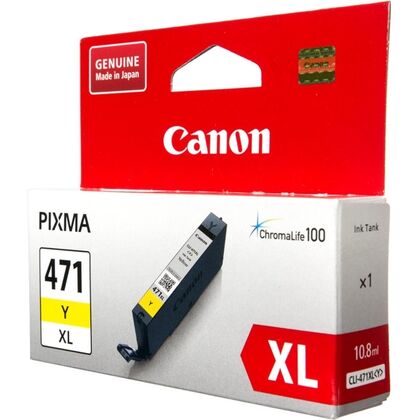 Картридж: Canon CLI-471XLY (Yellow) [для Canon MG5740, MG6840, MG7740] (0349C001)