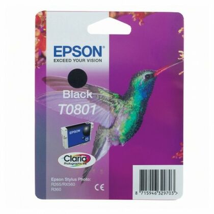 Картридж EPSON T0801Black [R265/ 285/ 360/ RX560/ 585/ 685/ P50/ PX650/ 700W/ 710W/ 800FW]