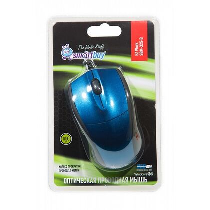 Мышка Smartbuy 325 Синяя, USB