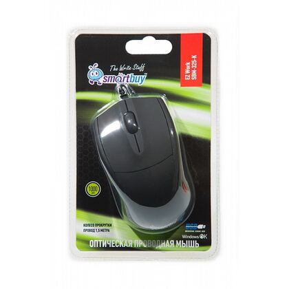 Мышка Smartbuy 325 Черная, USB