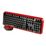 Комплект (клавиатура + мышь) Smartbuy SBC-620382AG-RK, беспроводной, мультимедийный, Радио(USB), черный/ красный (SBC-620382AG-RK)