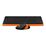 Комплект (клавиатура +мышь) A4Tech Fstyler FG1010 беспроводной, мультимедийный, USB, черный/ оранжевый (FG1010 ORANGE)