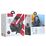 Проводные наушники HOCO W102 Cool, jack 3.5 mm, USB, микрофон, накладные, красный (6931474740922)