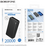 Внешний аккумулятор 20000mAh Borofone BJ55A Graceful, USB x1, Type-C x1, USB 18W x1, Type-C PD20 x1, Выход USB-C PD20 x1, пластик, черный