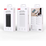 Внешний аккумулятор 10000mAh -XO- PB308, Выход USB-A PD22 x1, Выход USB-C PD20 x1, QC3.0, дисплей, пластик, белый